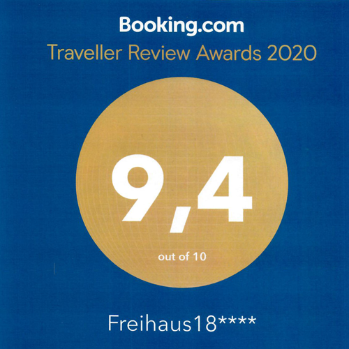 9,4 Punkte auf Booking.com